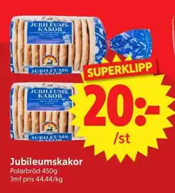 Nya Pulsen POLARBRÖD Jubileumskakor erbjuda