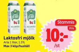 Nya Pulsen ARLA Laktosfri mjölk erbjuda