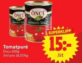 Nya Pulsen ÖNCU Tomatpuré erbjuda