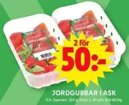 ICA Supermarket ICA Jordgubbar i ask erbjuda