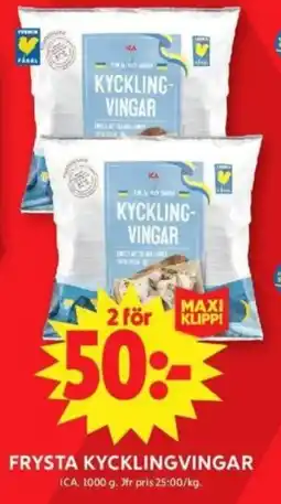 ICA Supermarket ICA Frysta kycklingvingar erbjuda