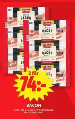 ICA Supermarket SCAN Bacon erbjuda