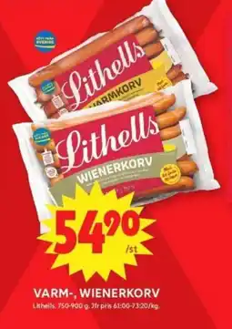 ICA Supermarket LITHELLS Varm-, wienerkorv erbjuda