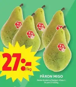 ICA Supermarket Päron migo erbjuda