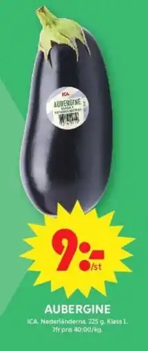 ICA Supermarket ICA Aubergine erbjuda