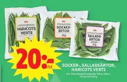 ICA Supermarket ICA Socker-, salladsärtor, haricots verts erbjuda