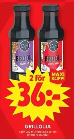 ICA Supermarket CAJ P Grillolja erbjuda