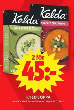 ICA Supermarket KELDA Kyld soppa erbjuda