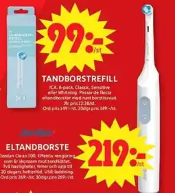 ICA Supermarket JORDAN CLEAN Eltandborste erbjuda
