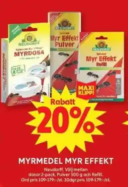ICA Supermarket Myrmedel myr effekt erbjuda