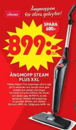 ICA Supermarket Ångmopp steam plus xxl erbjuda
