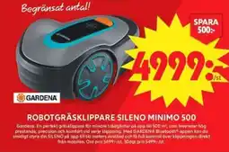 ICA Supermarket GARDENA Robotgräsklippare sileno minimo 500 erbjuda