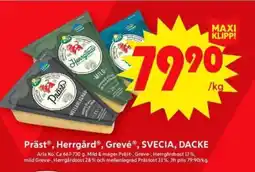 ICA Supermarket ARLA Präst, herrgård, grevé, svecia, dacke erbjuda