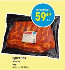Eurocash ALLMANS Spareribs erbjuda