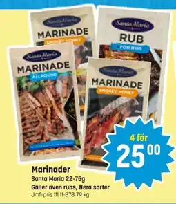 Eurocash SANTA MARIA Marinader erbjuda