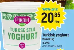 Eurocash PIKNIK Turkisk yoghurt erbjuda