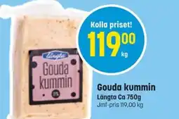 Eurocash LÄNGTA Gouda kummin erbjuda