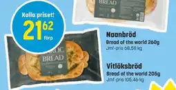 Eurocash BREAD OF THE WORLD Vitlöksbröd erbjuda