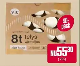 ÖoB 8t telys värmeljus erbjuda