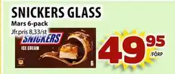 Matvärlden Tensta SNICKERS GLASS erbjuda