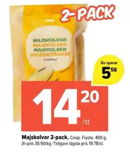 Coop Extra Majskolvar 2-pack erbjuda