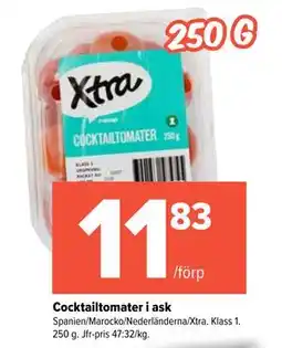 Coop Extra Cocktailtomater i ask erbjuda