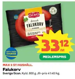 Coop Scan Falukorv erbjuda