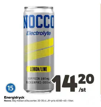 NOCCO Energidryck