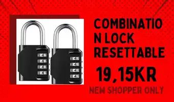 Combinatio n lock resettable