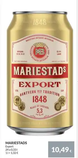 Nielsen Discount MARIESTADS, EUR 10.49 erbjuda