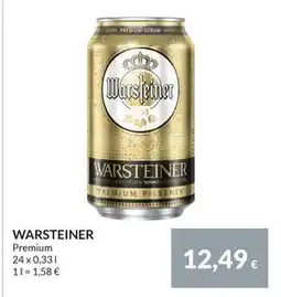 Nielsen Discount WARSTEINER, EUR 12.49 erbjuda