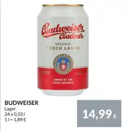 Nielsen Discount BUDWEISER, EUR 14.99 erbjuda