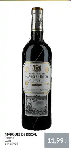 Nielsen Discount MARQUÉS DE RISCAL, EUR 11.99 erbjuda