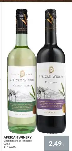 Nielsen Discount AFRICAN WINERY, EUR 2.49 erbjuda