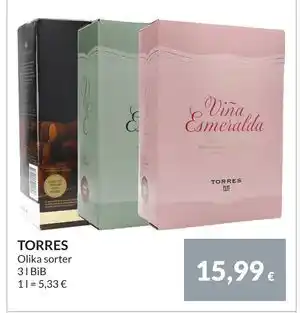 Nielsen Discount TORRES, EUR 15.99 erbjuda