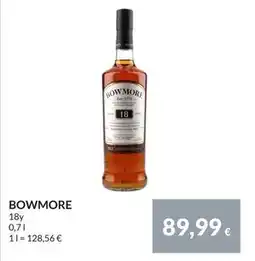 Nielsen Discount BOWMORE, EUR 89.99 erbjuda