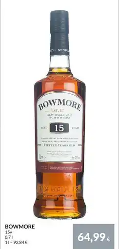 Nielsen Discount BOWMORE, EUR 64.99 erbjuda