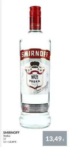 Nielsen Discount SMIRNOFF, EUR 13.49 erbjuda