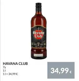 Nielsen Discount HAVANA CLUB, EUR 34.99 erbjuda