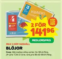 Stora Coop BLÖJOR, Medlemspris erbjuda