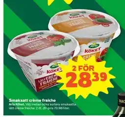 Stora Coop Smaksatt crème fraiche erbjuda
