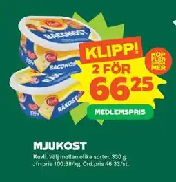 Stora Coop MJUKOST, Medlemspris erbjuda
