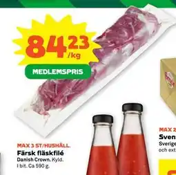Stora Coop Färsk fläskfilé, Medlemspris erbjuda