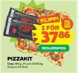 Stora Coop PIZZAKIT, Medlemspris erbjuda