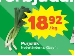 Stora Coop Purjolök erbjuda