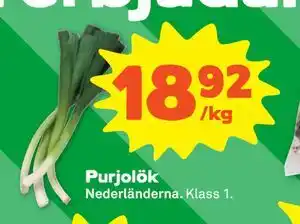 Stora Coop Purjolök erbjuda