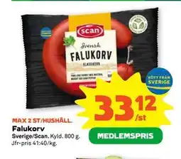 Stora Coop Falukorv, Medlemspris erbjuda