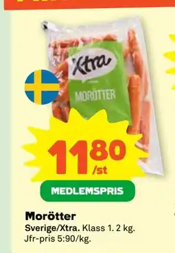 Stora Coop Morötter, Medlemspris erbjuda