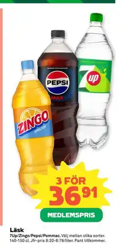 Coop Läsk, Medlemspris erbjuda