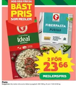 Coop Pasta, Medlemspris erbjuda